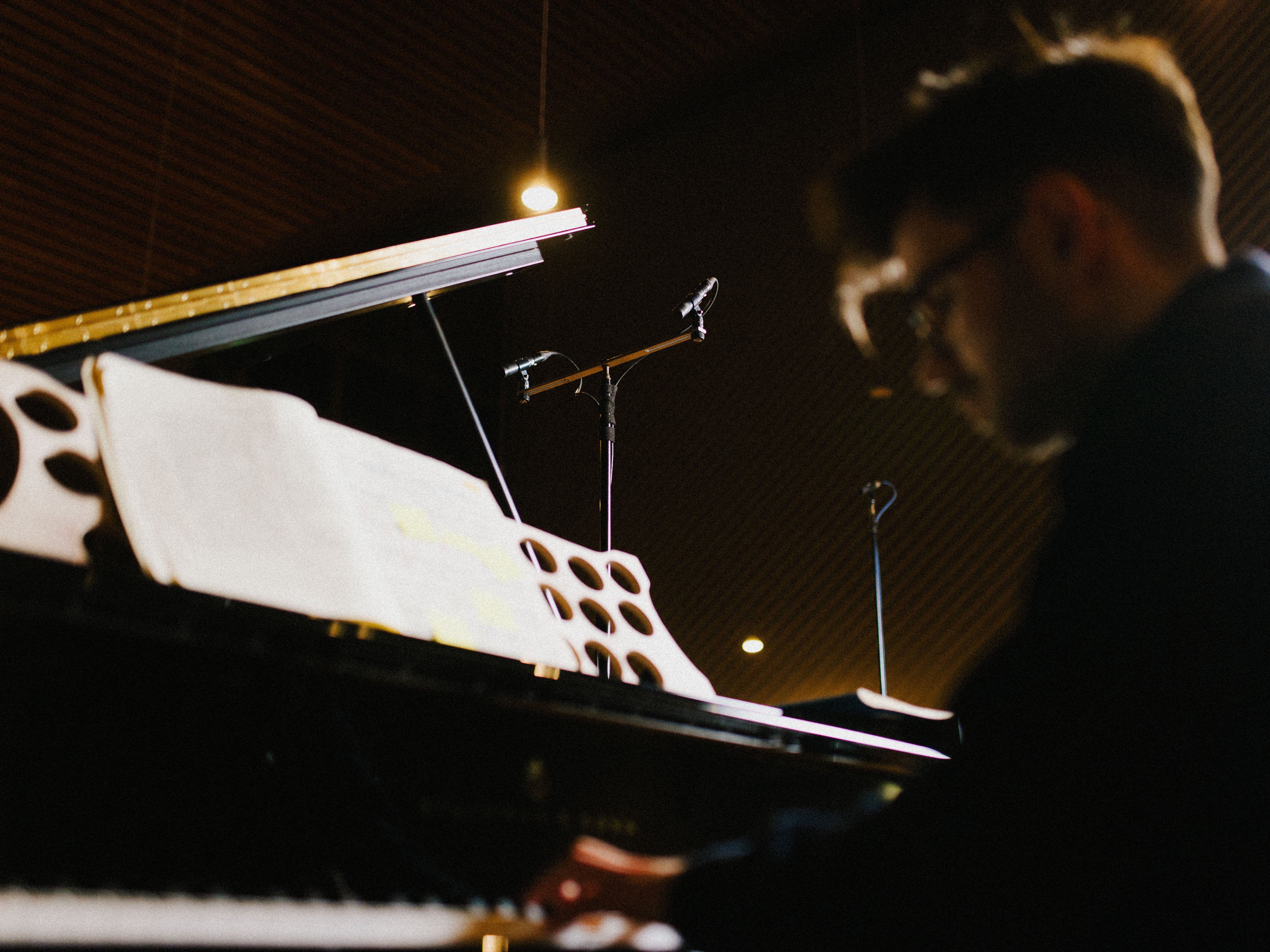 Milosz Sroczynski recording Goldberg Variations
